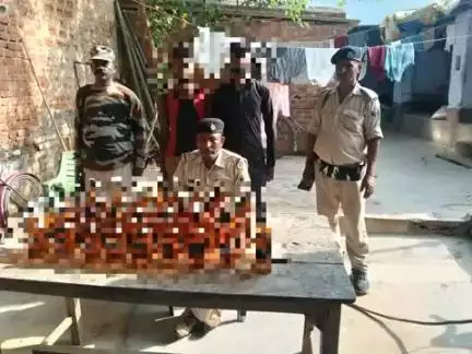 दिनांक 03.06.2025 को  पंजवारा थाना अंतर्गत कुल  15.750 लीटर विदेशी शराब  के साथ 02 तस्कर को किया गया गिरफ्तार ।