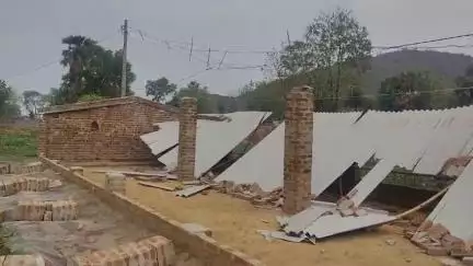 हंटरगंज: सरहचिया गांव में तेज आंधी से मुर्गी फार्म उजड़ने से लाखों का नुकसान, पीड़ित ने जिला प्रशासन से लगाई मदद की गुहार
