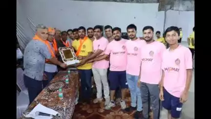गंगरार: गंगरार में उपखंड स्तरीय दो दिवसीय माहेश्वरी वॉलीबॉल प्रीमियर लीग का शुभारंभ हुआ