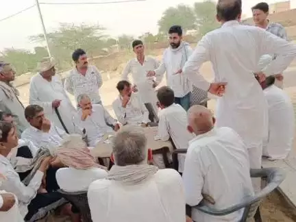 रावतसर: अखिल भारतीय किसान सभा ने रावतसर में आयोजित होने वाली किसान महापंचायत को लेकर किया जनसंपर्क
