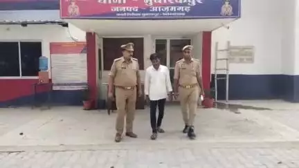 आज़मगढ़: मुबारकपुर पुलिस ने जमीनी विवाद में छोटे भाई पवन आत्मा की हत्या के आरोपी बड़े भाई संतोष कुमार को गिरफ्तार कर चालान किया