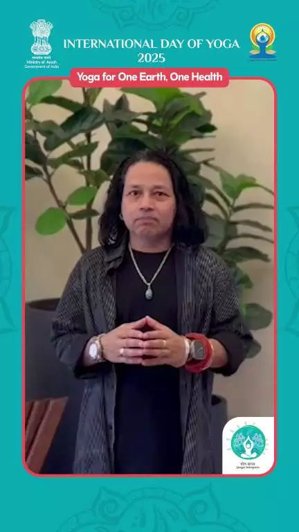 Music icon, kailash kher appeals to all to register for Yoga Sangam