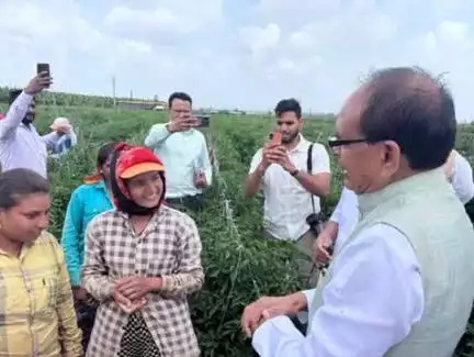 Union Minister for Agriculture and Farmers' Welfare, Shri Shivraj Singh Chouhan interacts with farmers at Narayangaon, Pune, on the sixth day of #ViksitKrishiSankalpAbhiyan

Details :https://pib.gov.in/PressReleasePage.a