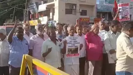 கோவை தெற்கு: உக்கடம் பகுதியில் இஸ்ரேலை கண்டித்து மார்க்சிஸ்ட் கம்யூனிஸ்ட் கட்சி சார்பில் கண்டன ஆர்ப்பாட்டம்