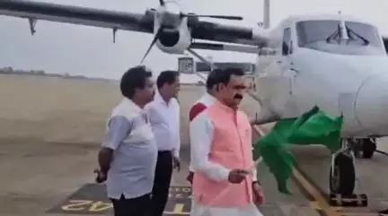 हुज़ूर: दतिया के लिए हवाई सेवा आज से शुरू, भोपाल से पहली उड़ान रवाना