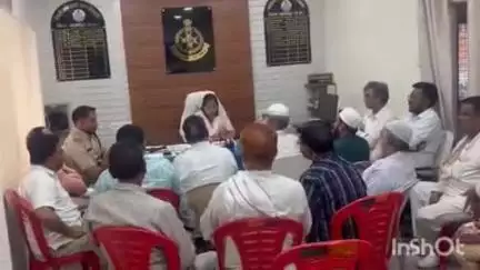 शाजापुर: बकरा ईद को लेकर कोतवाली थाने में शांति समिति की बैठक आयोजित