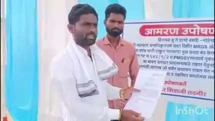 नांदगाव: हिसवळ बुद्रुक येथे बेकायदेशीर खोदकाम करणाऱ्या विरोधात नांदगाव पंचायत समिती येथे अमरण उपोषण