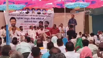 નાંદોદ: ગુજરાત પ્રદેશ કોંગ્રેસ સમિતિના પ્રમુખ શક્તિસિંહ ગોહિલ સભાને સંબોધી.