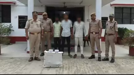 हैदरगढ़: दाउदपुर अण्डरपास से पुलिस ने 3 चोरों/अभियुक्तों को किया गिरफ्तार, कब्जे से एक डी.जे. मशीन बरामद