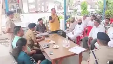 रुद्रपुर: रुद्रपुर की कोतवाली में बकरी ईद को देखते हुए पीस कमेटी की बैठक का आयोजन किया गया