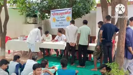 आगर: बड़ौद: निक्षय अभियान के तहत जिला जेल आगर में टीबी स्क्रीनिंग कैंप का आयोजन किया गया