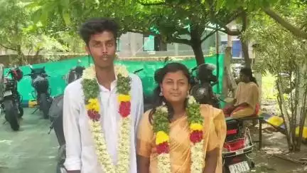 கிணத்துக்கடவு: கிணத்துக்கடவு காவல் நிலையத்தில்  கழுத்தில் மாலையுடன்  தஞ்சம் அடைந்த காதல் ஜோடி