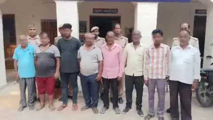 मधुबन: मधुबन पुलिस ने शांति भंग की आशंका में अलग-अलग गांव से 8 व्यक्तियों को भारतीय न्याय सुरक्षा संहिता की धारा 170 के तहत गिरफ्तार किया