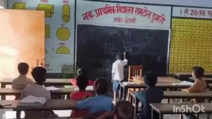छौड़ाही: डुमरी के राम टोल प्राथमिक विद्यालय में समर कैंप के माध्यम से छात्र-छात्राओं को गणित पढ़ाया गया