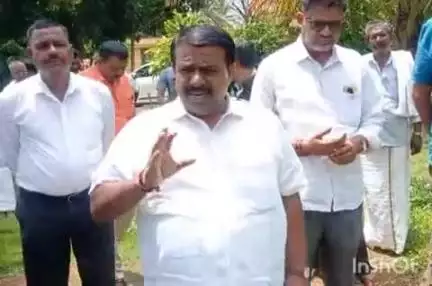 ಚನ್ನರಾಯಪಟ್ಟಣ: ಪಟ್ಟಣದ ತಾಲ್ಲೂಕು ಕಚೇರಿ ಆವರಣದಲ್ಲಿ ಅಂಬೇಡ್ಕರ್ ಪುತ್ಥಳಿ ನಿರ್ಮಾಣ ಸ್ಥಳಕ್ಕೆ ಶಾಸಕ ಸಿ.ಎನ್ ಬಾಲಕೃಷ್ಣ ಭೇಟಿ, ಪರಿಶೀಲನೆ