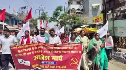 भोरे: भोरे में RYA का आक्रोश मार्च, दुष्कर्म पीड़िता की इलाज के अभाव में मौत के बाद स्वास्थ्य मंत्री से इस्तीफे की मांग