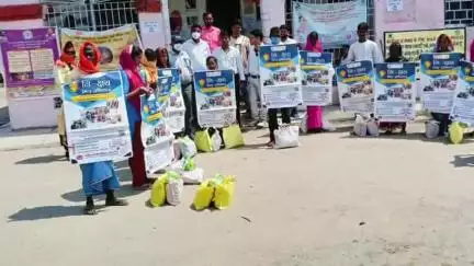 प्रतापपुर: प्रतापपुर में सीसीएल ने टीवी रोगियों के बीच पोषण युक्त अनाज का वितरण किया