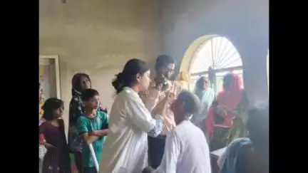 হাসনাবাদ: চাঁদপুর এলাকায় স্বেচ্ছাসেবী সংগঠনের উদ্যোগে চক্ষু পরীক্ষা শিবির