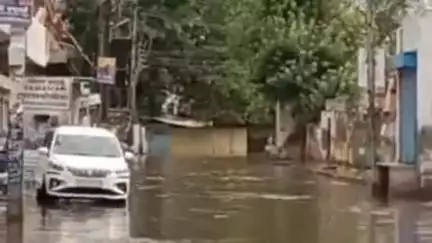 फतेहपुर: फतेहपुर शेखावाटी में तेज बरसात के बाद कई स्थानों पर जल भराव हुआ, कई रास्ते हुए अवरुद्ध
