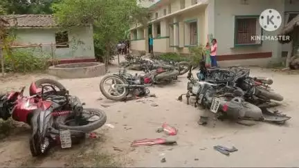 पटेढ़ी बेलसर: बेलसर थाना क्षेत्र के मिश्रौलिया अफजलपुर गांव में दो समुदायों के बीच झड़प