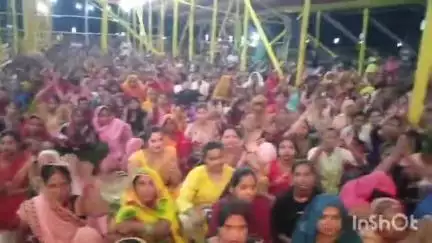 चेनारी: सदोखर गांव में महायज्ञ में उमड़ी श्रद्धालुओं की भीड़