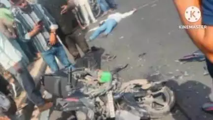 शिवपुरी नगर: शिवपुरी में ट्रक ने बाइक को टक्कर मारी, झांसी के युवक की मौत