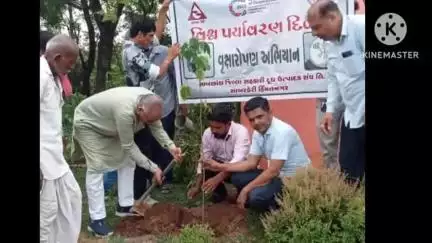 ધનસુરા: વિશ્વ પર્યાવરણ દિવસ શિતકેન્દ્ર ધનસુરા અને જામથા ડેરી ખાતે વૃક્ષારોપણ કરાયું