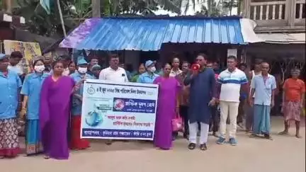 কাঁথি ৩: কুমিরদা গ্রাম পঞ্চায়েতকে প্লাস্টিক দূষণ মুক্ত রাখার  লক্ষ্যে আজ কুমিরদা বাজারে অনুষ্ঠিত হল সাফাই অভিযান