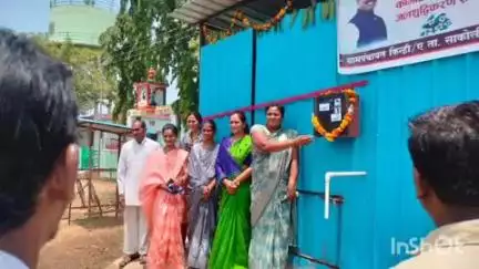 साकोली: किन्ही येथे माजी जिल्हा परिषद सदस्या माहेश्वरी नेवारे यांनी केले जलशुध्दीकरण केंद्राचे उद्घाटन