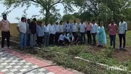 राळेगाव: जागतिक पर्यावरण दिनानिमित्त शहरातील स्मशानभूमी येथे नगरपंचायत मार्फत वृक्षारोपण