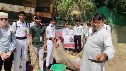 शाजापुर: चिल्लर नदी के किनारे रासेयो का प्लास्टिक मुक्त जागरूकता अभियान शुरू