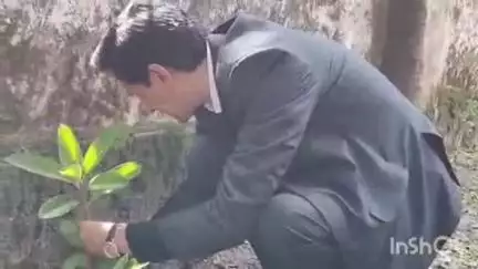 नैनीताल: कुमाऊं आयुक्त/सचिव मुख्यमंत्री दीपक रावत ने नैनीताल के कमिश्नरी कार्यालय के प्रांगण में किया पौधारोपण