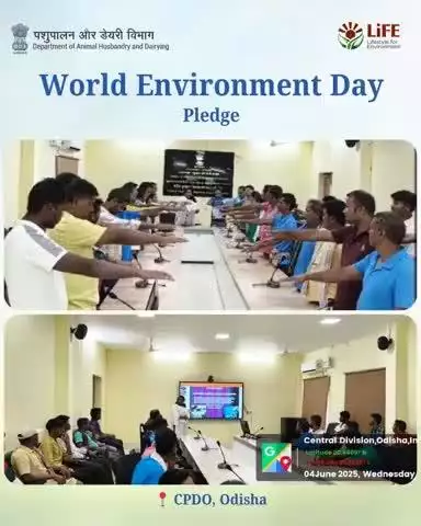 On #WorldEnvironmentDay, 60 staff and contractual workers at CPDO, Cuttack, Odisha took the Swachh Bharat, Harit Bharat Green Pledge to protect our Mother Earth and promote a cleaner, greener future.
#WorldEnvironmentDay