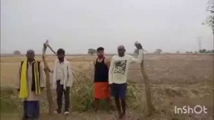 भभुआ: झिंगई डिहरा गांव में सड़क किनारे लगाए गए 10 से 12 वृक्ष अज्ञात लोगों ने रात में काटे