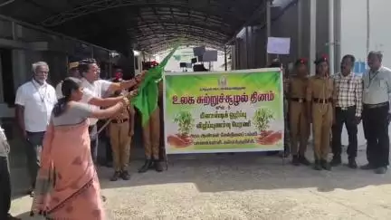 கள்ளக்குறிச்சி: உலக சுற்றுச்சூழல் தினத்தை முன்னிட்டு மாவட்ட ஆட்சியர் அலுவலகத்தில் பிளாஸ்டிக் ஒழிப்பு குறித்த விழிப்புணர்வு பேரணி