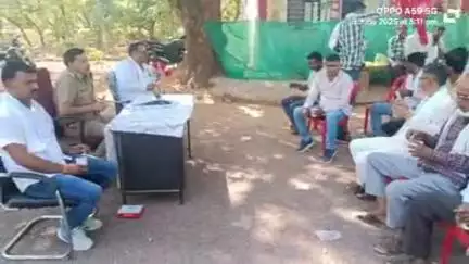 मोहनगढ़: मोहनगढ़ थाना परिसर में आगामी त्यौहार को लेकर की गई शांति समिति की बैठक
