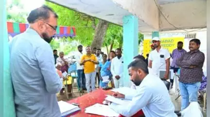 జగిత్యాల: బీర్పూర్ మండలం నరసింహులపల్ల,  సారంగాపూర్ మండలం రంగపేట్ గ్రామాల్లో భూభారతి రెవెన్యూ సదస్సులను పరిశీలించిన జిల్లా కలెక్టర్ సత్యప్రసాద్