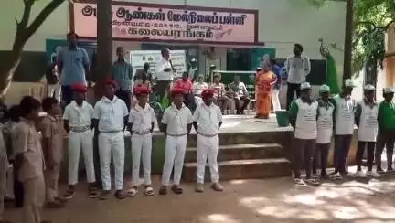ஆண்டிப்பட்டி: அரசு ஆண்கள் மேல்நிலைப் பள்ளியில் வனத்துறை சார்பில் உலக சுற்றுச்சூழல் தின விழா நடந்தது