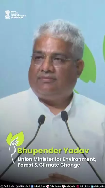Union Minister Bhupender Yadav, during an event held to observe World Environment Day 2025