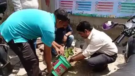 सीतापुर: हरगांव ब्लाक के अधिकारी ने पर्यावरण को लेकर ब्लॉक के प्रांगण में किया वृक्षारोपण