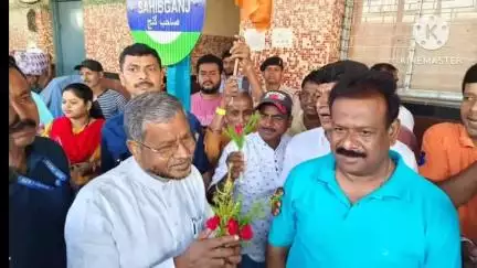 साहिबगंज: राज्य के प्रथम मुख्यमंत्री बाबूलाल मरांडी साहिबगंज पहुंचे, गंगा दशहरा पर भाजपा कार्यालय का किया भूमि पूजन