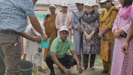 दरभंगा: विश्व पर्यावरण दिवस पर जिलाधिकारी द्वारा समाहरणालय परिसर में पौधारोपण