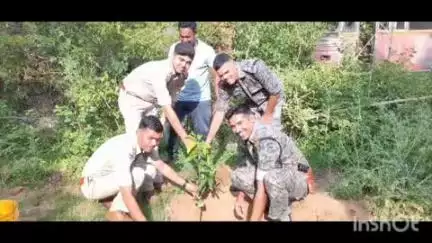 सिसई: पर्यावरण दिवस पर थाना परिसर में वृक्षारोपण अभियान चलाया गया