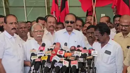 கோவை தெற்கு: முருகன் மாநட்டில்  மதத்தை வைத்து அரசியல்  விமான நிலையத்தில் வைகோ பேட்டி