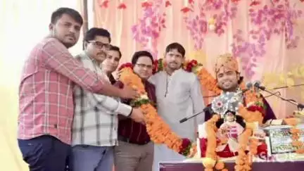 मनिया: मांगरोल गांव में श्रीमद् भागवत कथा में विधायक रोहित बोहरा पहुंचे