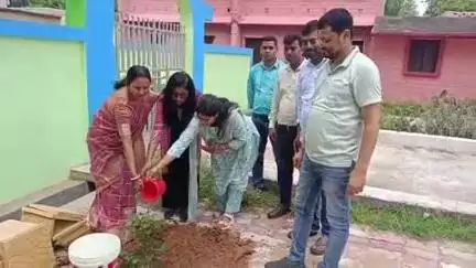 धोरैया: विश्व पर्यावरण दिवस पर प्रखंड मुख्यालय धोरैया में हुआ पौधरोपण, प्रमुख, बीडीओ व प्रभारी सीओ रहे उपस्थित
