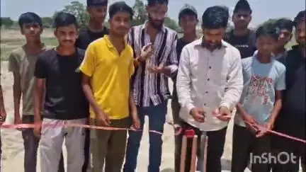 गभाना: गभाना, सोमना में 10 दिवसीय क्रिकेट टूर्नामेंट का फीता काटकर शुभारंभ किया गया