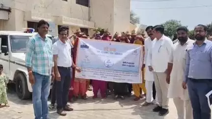 टिब्बी: शेरेकां में वंदे गंगा जल संरक्षण जन अभियान का आगाज़, कलश यात्रा व प्रभात फेरी निकाली गई