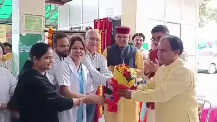 पौड़ी: स्वास्थ्य मंत्री ने पौड़ी के जिला चिकित्सालय में इंटीग्रेटेड हेल्थ लैब का किया शिलान्यास