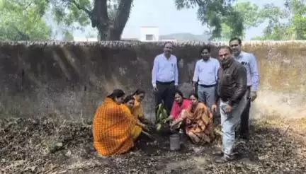 अलीराजपुर: चंद्रशेखर आजाद नगर के उत्कृष्ट विद्यालय में विश्व पर्यावरण दिवस पर 'एक पौधा माँ के नाम' अभियान के तहत पौधारोपण किया गया